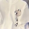 Trendy Panda Print Tee – Cute Round Neck Summer Casual Top