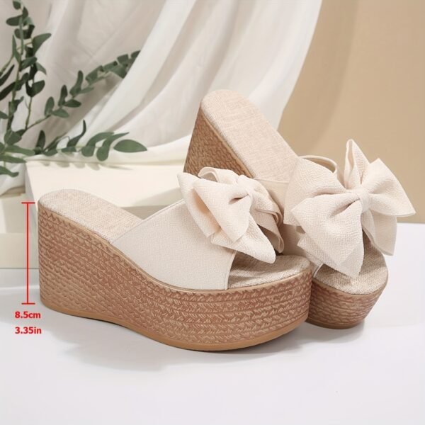 0629e0f2-1808-405a-829b-dd715d621dec.jpg Bow Wedge Slippers Women’s Elegant Casual Slip-On Sandals