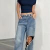 Trendy Off-Shoulder Asymmetrical Tee Stylish Women’s Casual Top