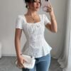 0fcc779b-a33f-47e5-8687-a7318e100a06.jpg Women'S Commuter Elegant Solid Color Hollow Embroidery T-Shirt
