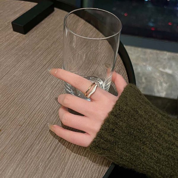 Sand Cloud Minimalist Ring Cold Style Modern Statement Jewelry