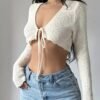 Lightweight Long Sleeve Cardigan Casual Summer Cover-Up