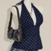 3b6ff116-8c03-4cdf-9e20-c7e8a1726a44.jpg Women'S Polka Dot Print Ruffled Low-Plunge V-Neck Short Cami