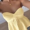 4c34b3c6-7cdb-42c7-92f7-1e9d1fa54f53.jpg Women's Drawstring Minimalist Tube Top yellow