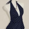 85d5bbf1-cba1-4c6d-8c20-0d9de88aeeaf.jpg Women'S Polka Dot Print Ruffled Low-Plunge V-Neck Short Cami