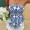 Vegetable Print Women'S Tube Top Short Top
