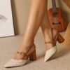 Open-Toe Half Slipper Heels Casual Outdoor Slip-On Sandals