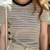 a36acc70-b2c0-4fb0-8447-ca9cf7230a14.jpg Fashionable Striped Short-Sleeve Women'S T-Shirt