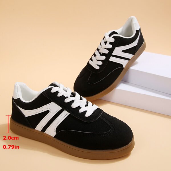 be40498099d247f3b3784976edd7886a-goods.jpeg Round-Toe Lace-Up Sneakers Comfortable Casual Sports Shoes