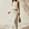 d0b550b0-3856-4466-aa55-946495e19202.jpg Elegant Backless Halter 2-Piece Set Tie-Detail Top & Long Skirt Outfit
