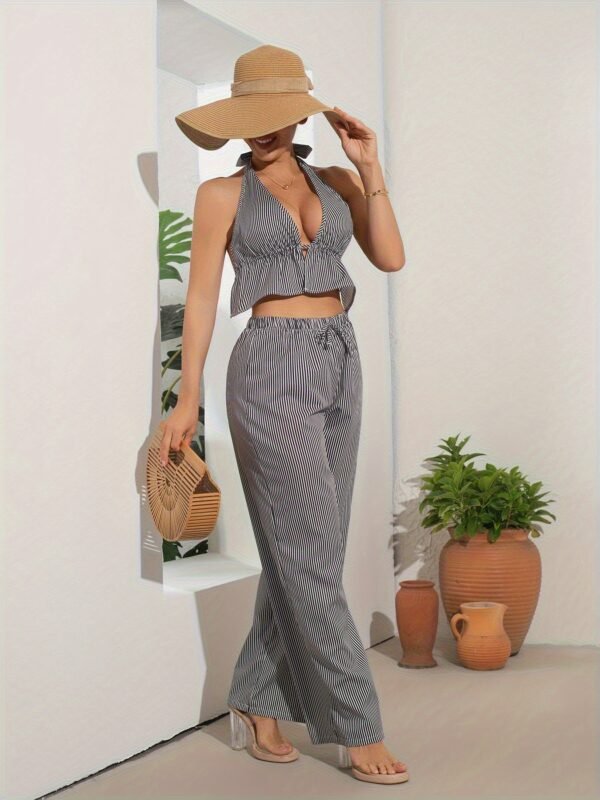 d97ae800-8126-44df-9d7a-de19eaedd921.jpg Chic Striped Tie-Waist Suit Set Women’s Casual Office Outfit