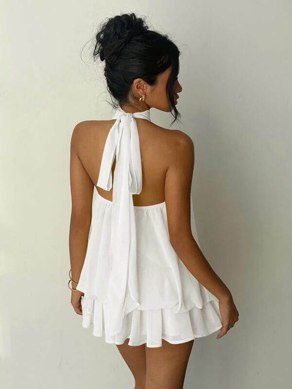 dbeae1bf-7f64-4000-b1ab-70aa6535d7be.jpg Elegant White Halter Neck Dress Minimalist Chic Summer Dress