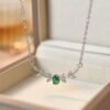 eaf5708f-f2f9-45f5-be84-185eedcc4e54.jpg Leaf Branch Zircon Necklace Elegant Nature-Inspired Pendant