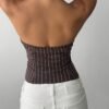 New Fashion Women's Striped Halter Neck Tank Top