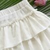 fa87a6ad-2b68-47ea-87b5-c2926b1de49a.jpg Casual Ruffled Mini Skirt Solid Color Feminine Bottom